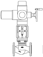 Product Image- 440 Straightway Control Valves<br>with Electric Actuator AUMA SAR Product Image- 440 Straightway Control Valves<br>with Electric Actuator AUMA SAR